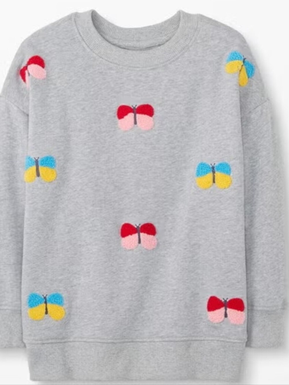 Hanna Andersson Butterfly Applique Sweatshirt Size 90 Cm 3T